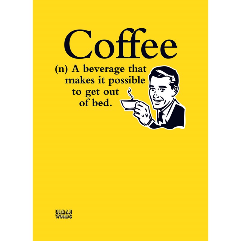 Urban Words Card Collection - Coffee