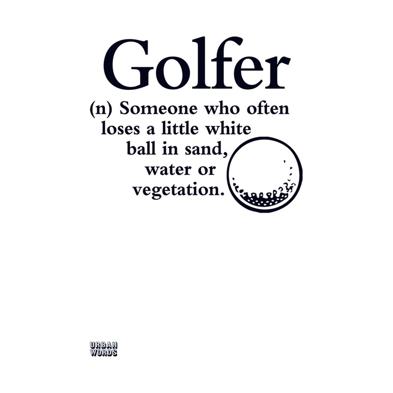Urban Words Card Collection - Golfer