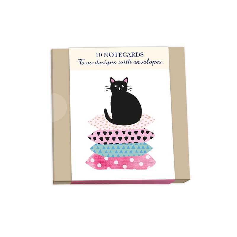 Notecard Wallets (10 Cards)  - Cats & Cushions