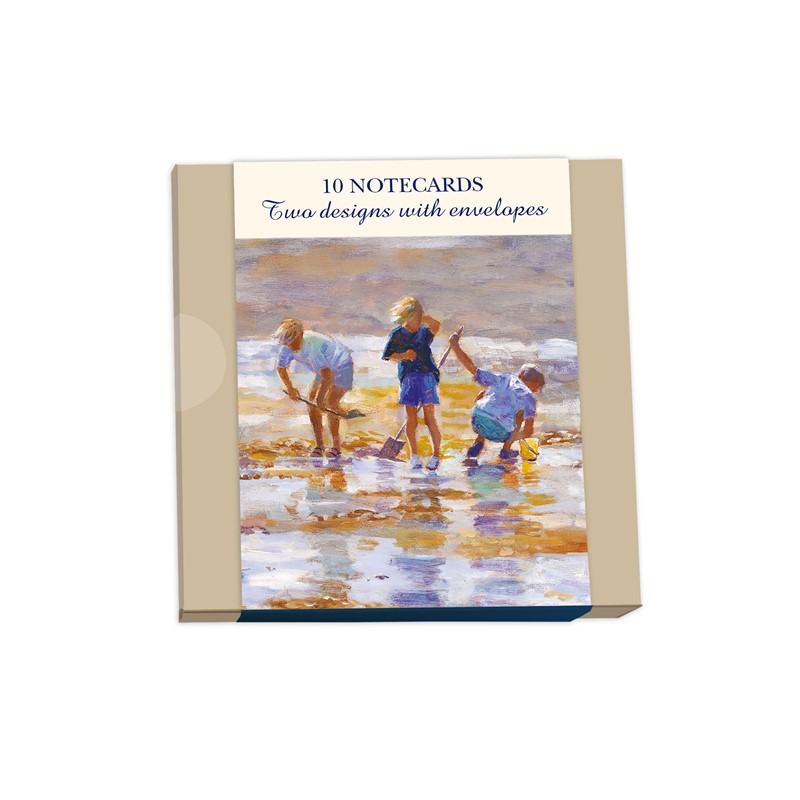 Notecard Wallets (10 Cards) - Children At The Beach