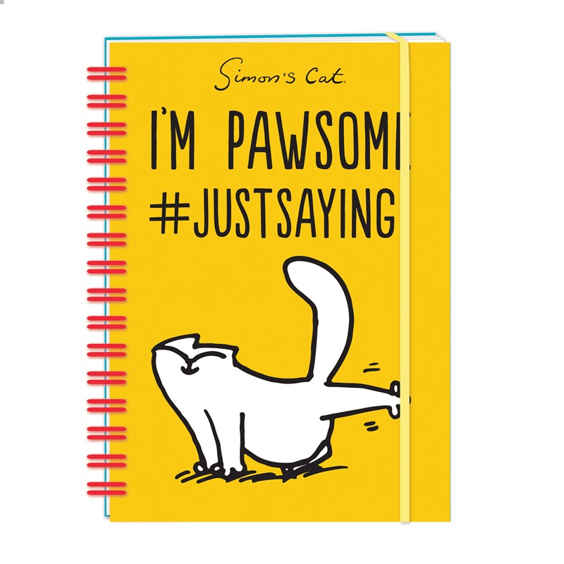 Simon's Cat Stationery - Hardcover Notebook (A5) - I'm Pawsome