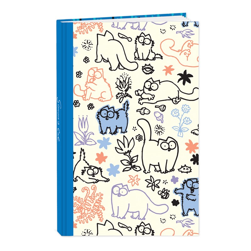 Simon's Cat Stationery - Hardcover Notebook (A6) - Cat Pattern