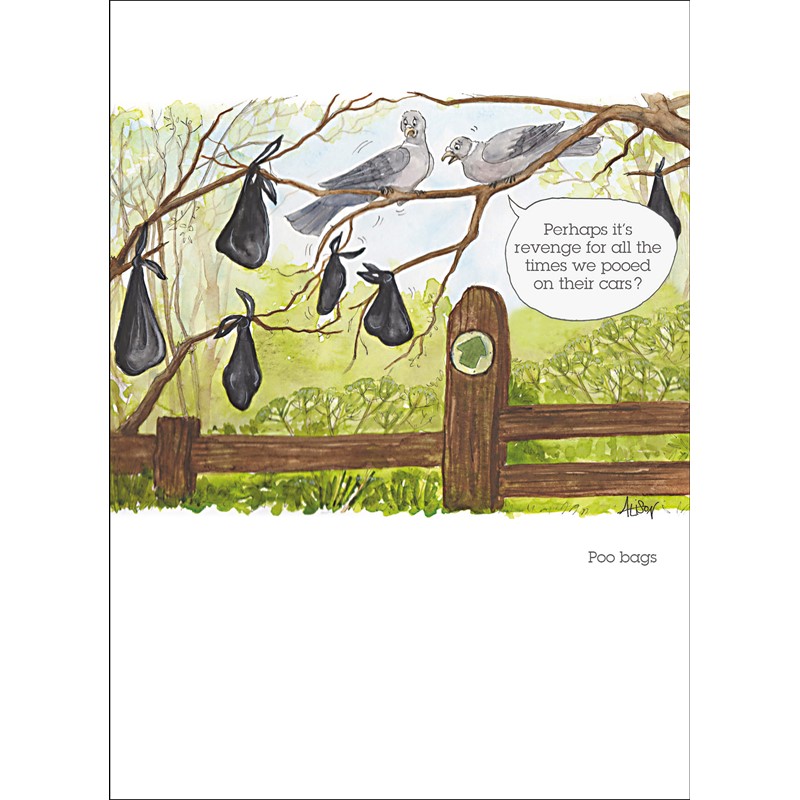 Alison's Animals Card Collection - Poo Bags (125x172mm)