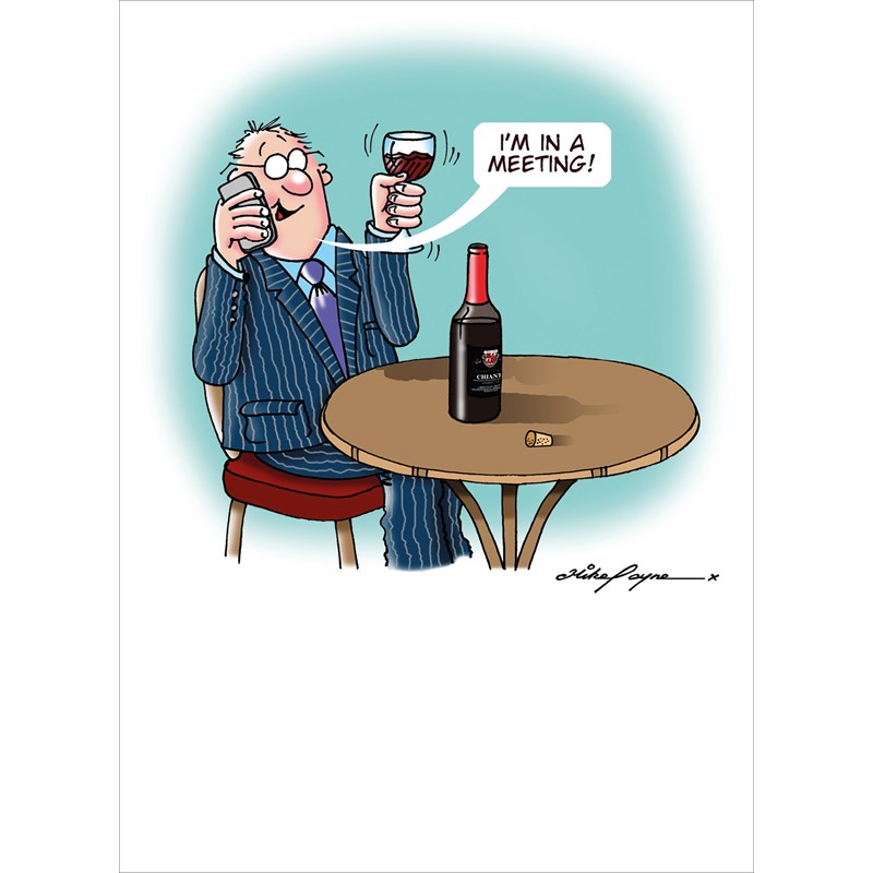 The Wine Buffs Card Collection - In A Meeting