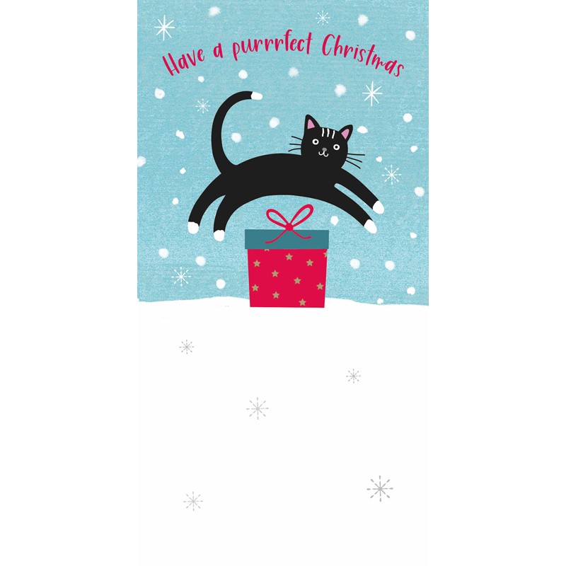 Christmas Card (Single) - Money Wallet - Cat