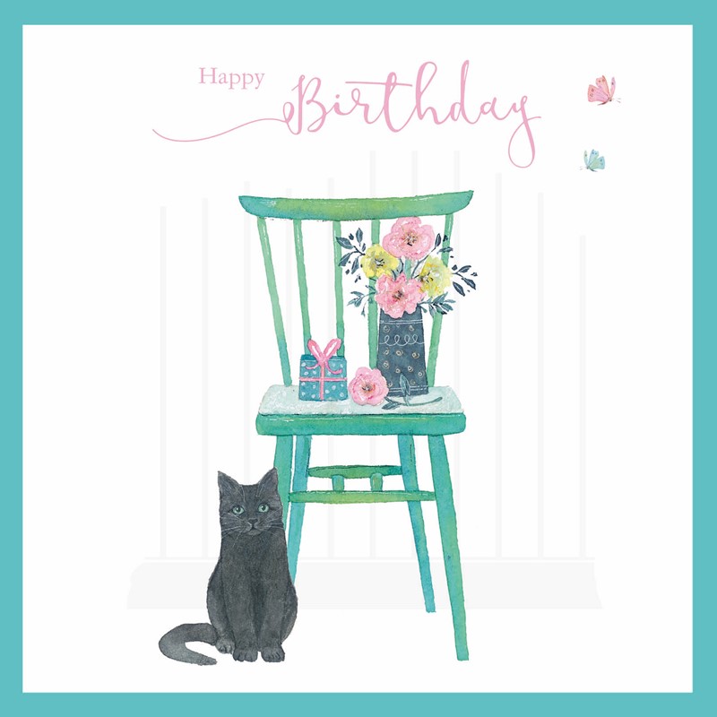 Say It With Flowers Card Collection - Cat & Chair