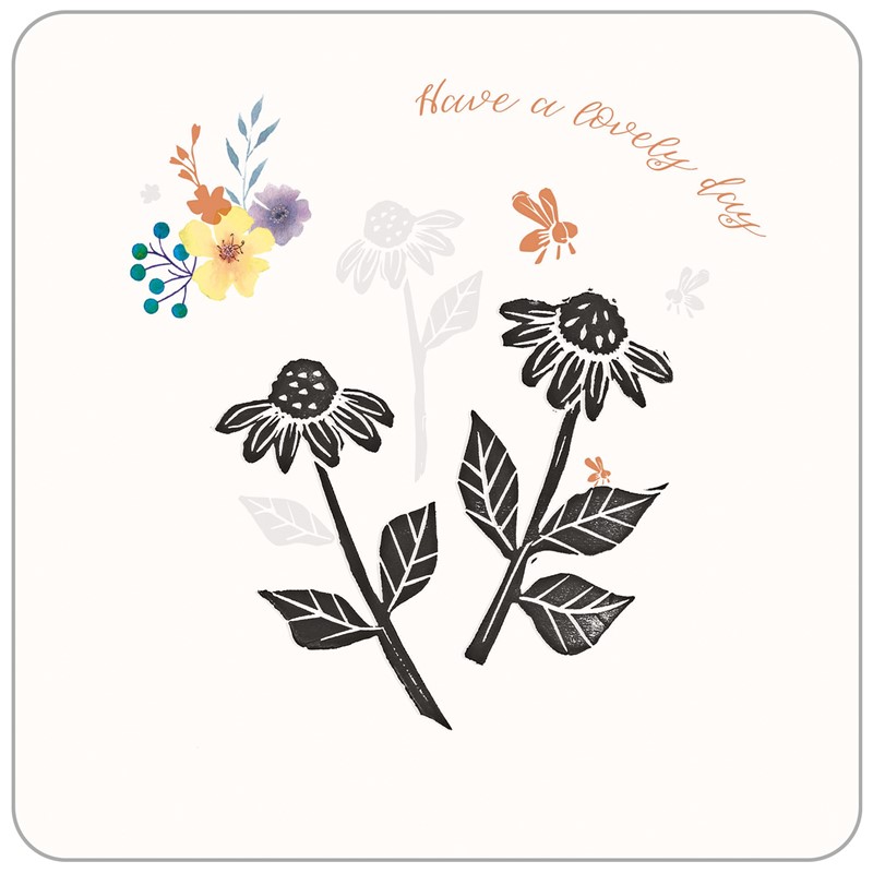 Brush & Ink Card Collection - Daisies & Bee