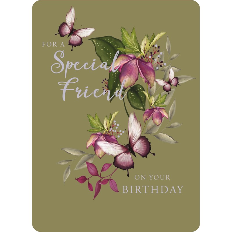 Botanical Blooms Card Collection - Olive Birthday