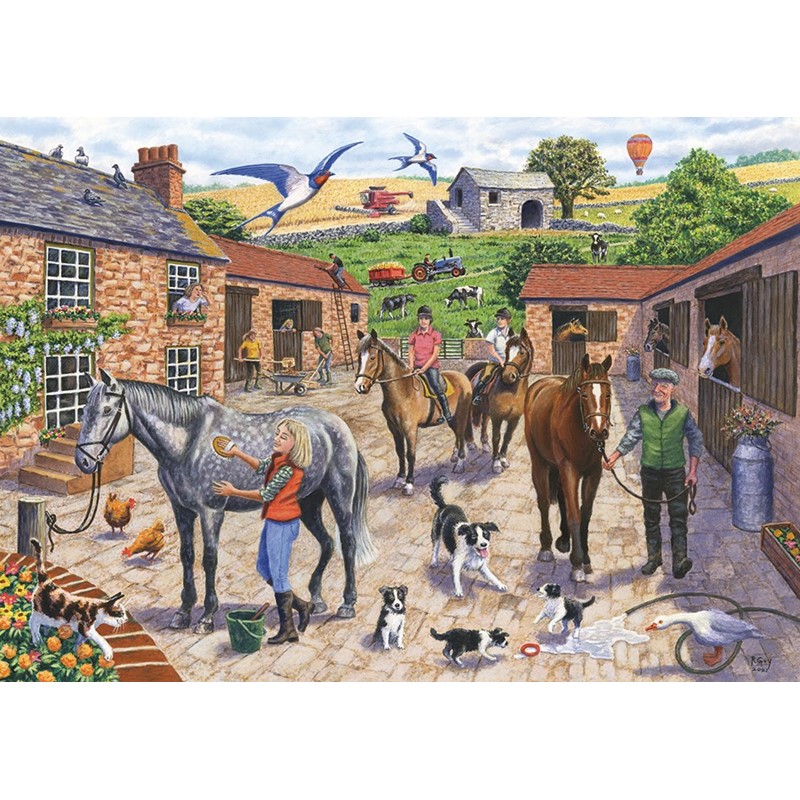Stable Yard - 1000 Piece Jigsaw Puzzle