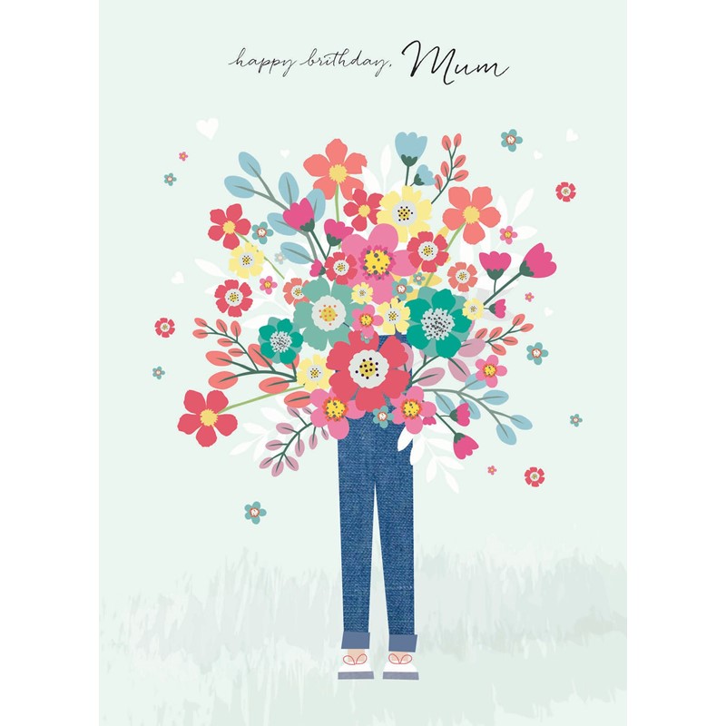 Family Circle Card - Mum - Bunch Of Flowers