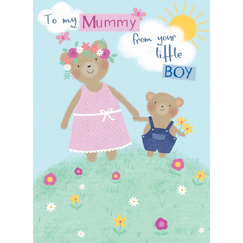 Mother's Day Card - Little Boy Bear