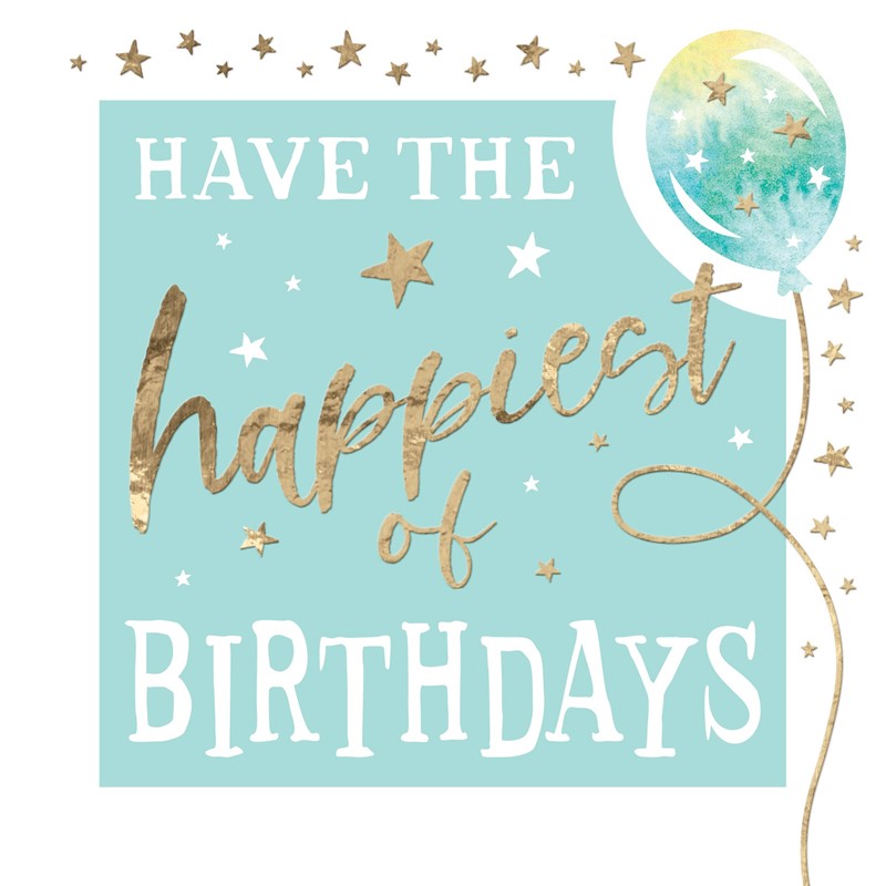 Party Spritz Card - Happiest Of Birthdays
