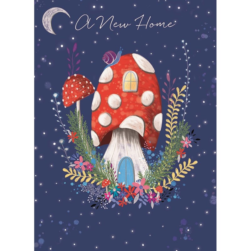 New Home Card - Toadstool House