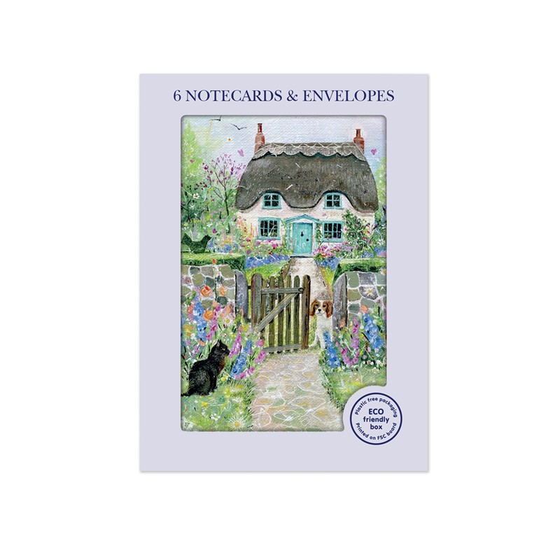 Mini Notecard Pack (6 Cards) - Countryside Cottage