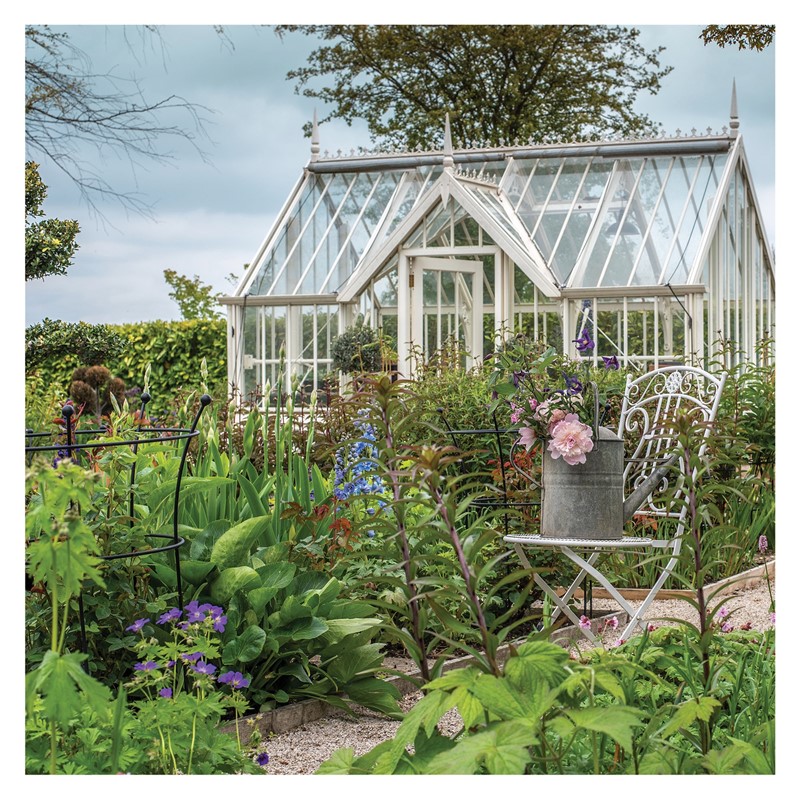 The Garden Studio Card - Greenhouse in the Garden