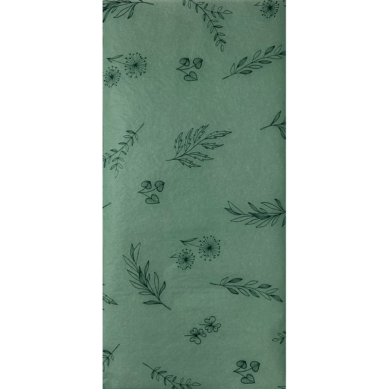Tissue Pack - Green Foliage (3 Sheets)