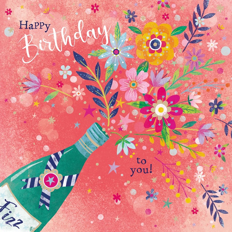 Flower Festival Card Collection - Birthday Fizz