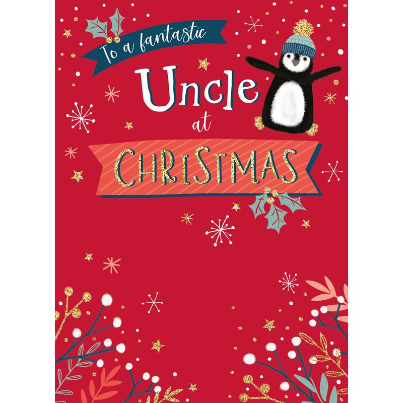 [Pre-Order] Christmas Card (Single) - Uncle - Typographic Penguin