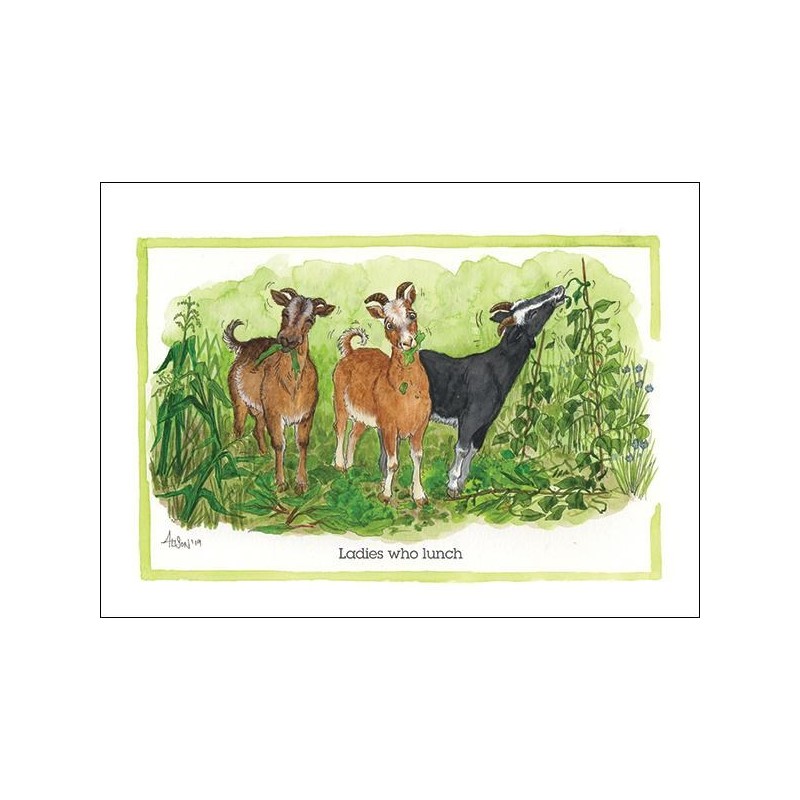 Alisons Animals Card - Ladies who lunch (Splimple - 150x210mm)