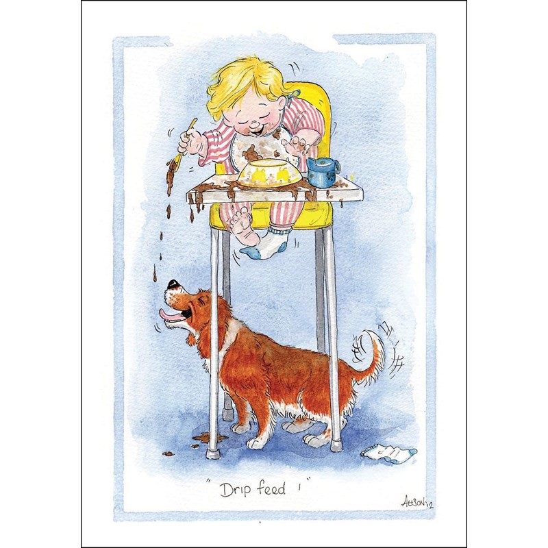 Alisons Animals Card - Drip Feed (Splimple - 150x210mm)