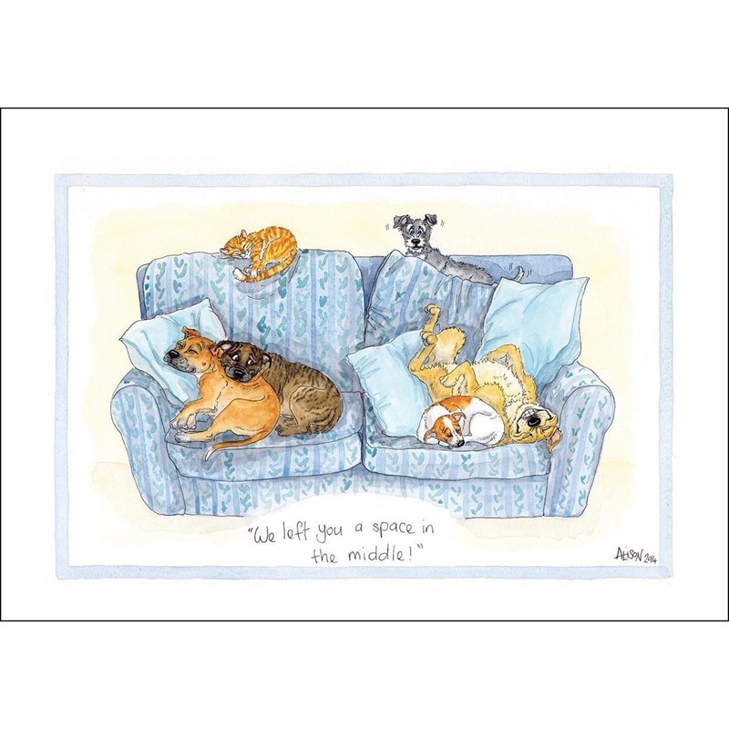 Alison's Animals Card Collection - We Left You A Space In the Middle (150x210mm)