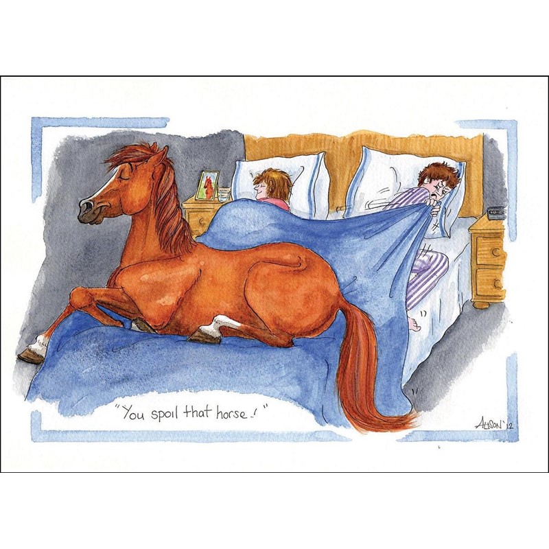 Alisons Animals Card Collection  - You Spoil That Horse (150x210mm)