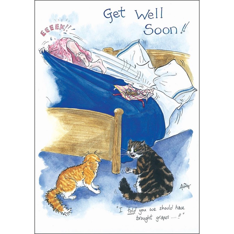 Alisons Animals Card - I told you we should have brought grapes (Splimple - 150x210mm)