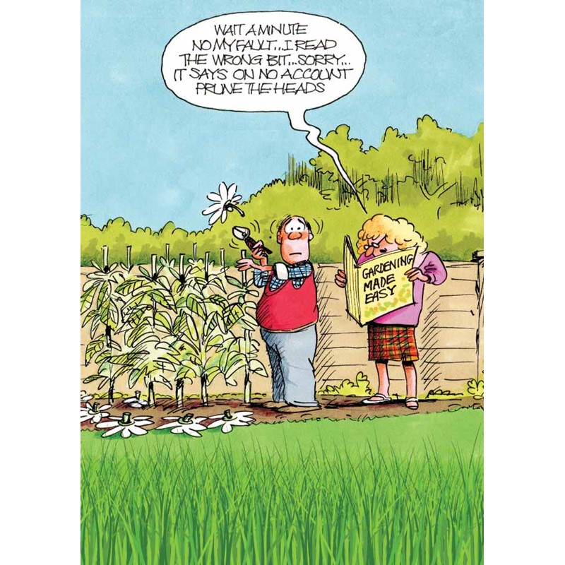 Gardeners Weakly Card - My Fault