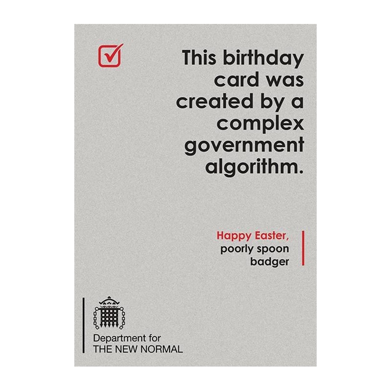 New Normal Card - Birthday card algorithm (Splimple)