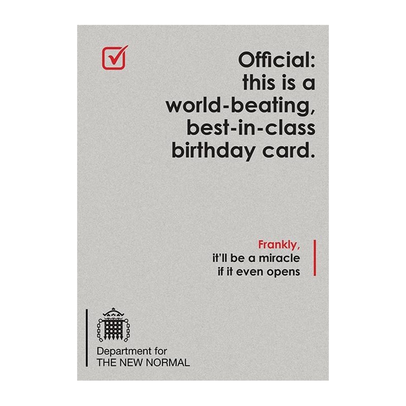 New Normal Card - World-beating, best in class (Splimple)
