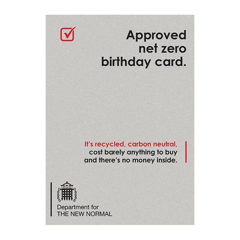 New Normal Card - Approved net zero birthday card (Splimple)