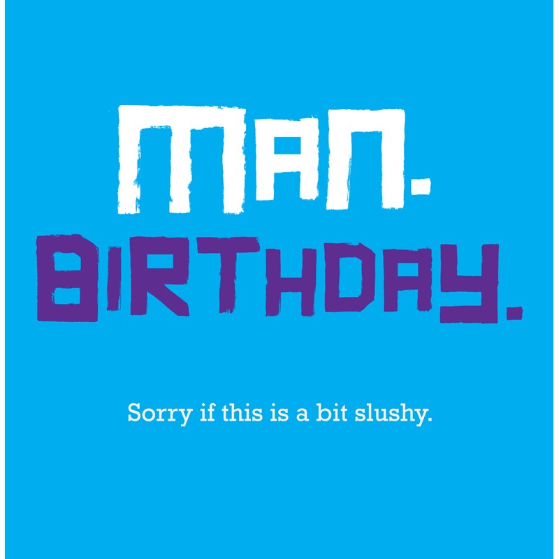 Nuff Said Card Collection - Man Birthday
