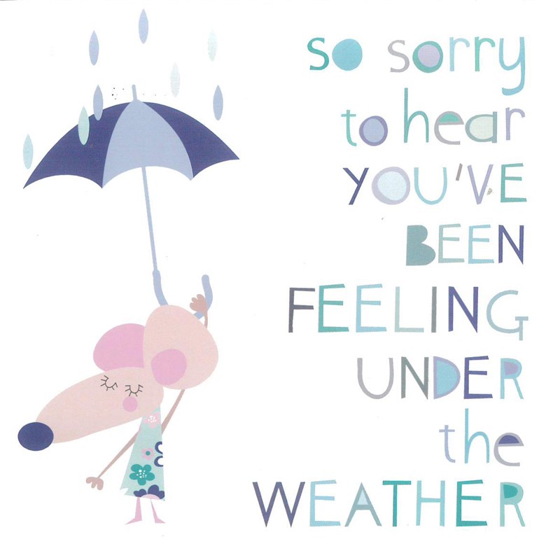 Pink Pig Card Collection - Under The Weather