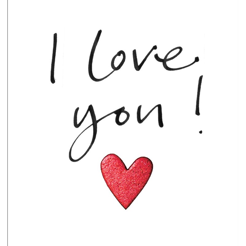 Valentines Day Card - I Love You (Open)